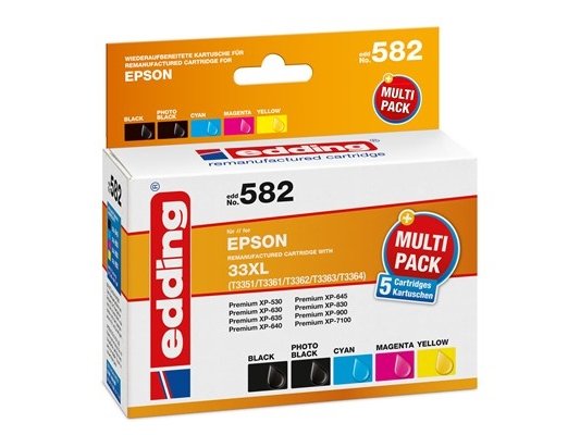 Edding Edd-582 15 Ml 11 Ml 5 Stykker Fotoverdipakke