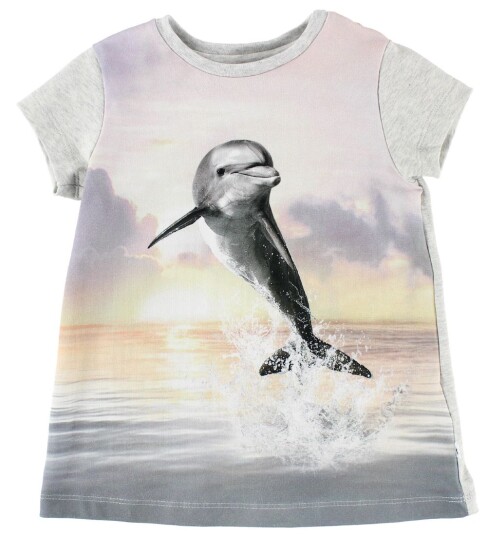Molo Kjole Corina Jumping Dolphin 68 Kjole Grå Lilla 62