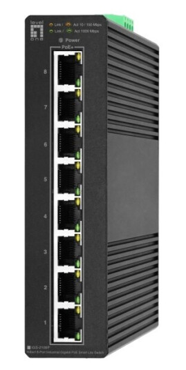 Levelone Igs-2108P, Håndtert, L2, Gigabit Ethernet (10/100/1000), Full Tosidig, Strøm Over Ethernet (Poe) Levelone Igs-2108P, Håndtert, L2, Gigabit Ethernet (10/100/1000), Full Tosidig, Strøm Over Ethernet (Poe)