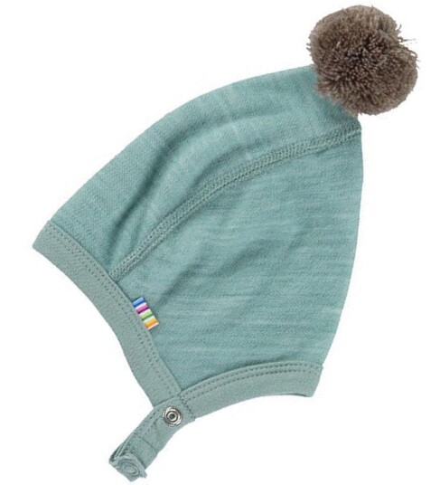 Joha Babylue Ull/Bambus Grønn 37 cm Lue baby