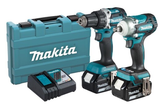Makita DLX2410G 18V Verktøysett med Boreskrutrekker og Muttertrekker DDF484 DTW300 Makita DLX2410G 18V Verktøysett med Boreskrutrekker og Muttertrekker DDF484 DTW300