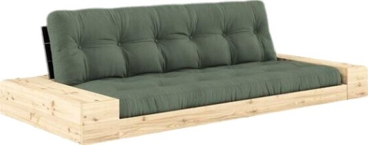Karup Design Base Sovesofa Med Sideboks Svart Natt/756 Olivengrønn