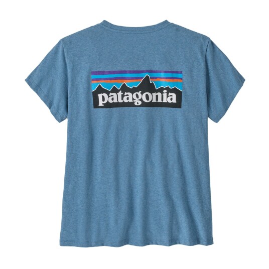 Patagonia W"s P 6 Logo Responsibili Tee Shore Blue M