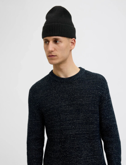 Jack & Jones Jaccopenhagen Wool Blend Beanie Noos - Black - ONE SIZE Jack & Jones Jaccopenhagen Wool Blend Beanie Noos - Black - ONE SIZE