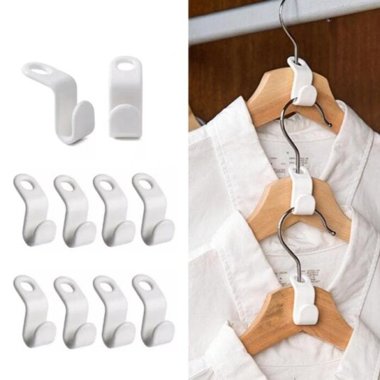 10 pakning Kleshenger Koblingskrok Organizer