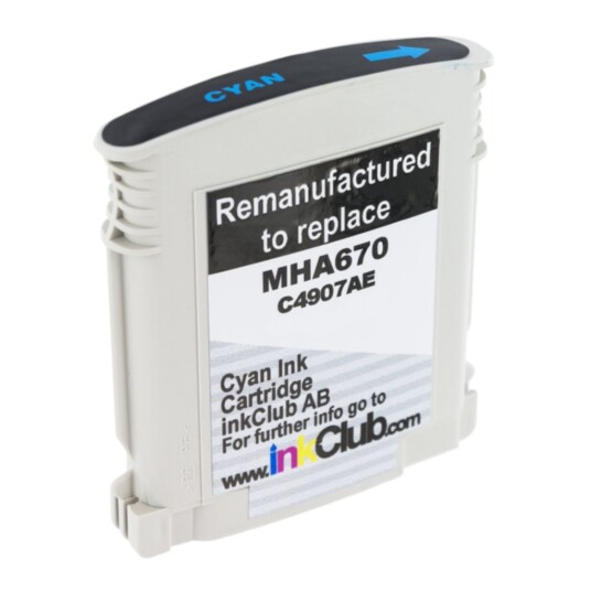 inkClub MHA670 Blekkpatron, erstatter HP 940XL, cyan, 30 ml inkClub MHA670 Blekkpatron, erstatter HP 940XL, cyan, 30 ml