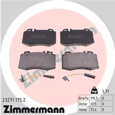 Bremseklosser ZIMMERMANN 23271.175.2 Bremseklosser ZIMMERMANN 23271.175.2