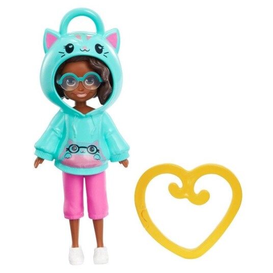 Polly Pocket Friend Clips med Kat Hettegenser Dukke Multifarvet 3" 4+år Polly Pocket Friend Clips med Kat Hettegenser Dukke Multifarvet 3" 4+år