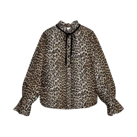 Ganni Dame Bluser & Skjorter Brun S Ganni Dame Bluser & Skjorter Brun S