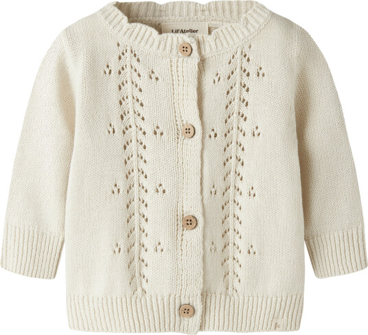Lil"Atelier Nbfoplea Ls Knit Card Lil Cream 56 Lil"Atelier Nbfoplea Ls Knit Card Lil Cream 56