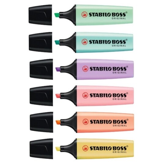 Stabilo Boss Pastel Highlighter stykkevis Grey
