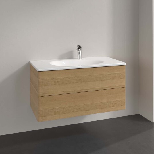 Villeroy & Boch Antao Servantskap med 2 skuffer 98,8x49,6x50,4 cm m/lys Eik