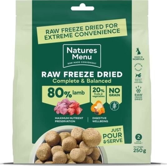 Natures Menu Dog Freeze Dried Lam 250g