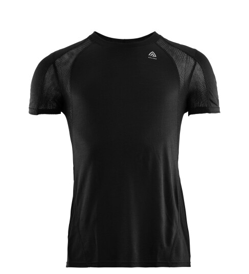 Aclima LightWool 140 Sports T-shirt, Herre Jet Black L