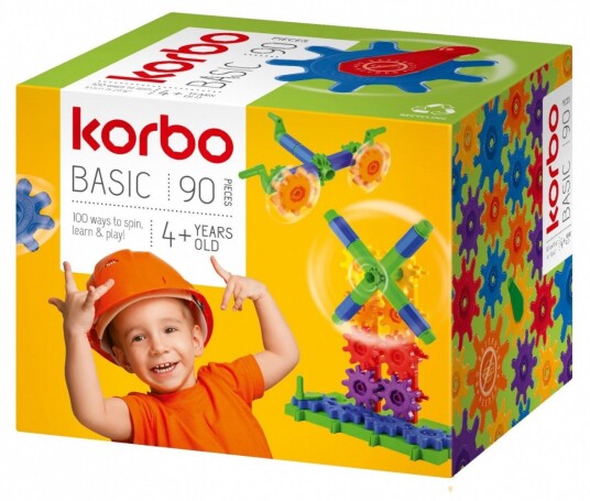 Korbo Basic Byggeklosser 4+ år 90 deler