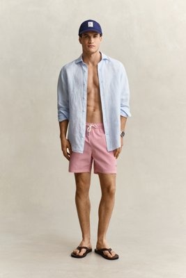 GANT Striped Seersucker Swim Shorts Red XXXL GANT Striped Seersucker Swim Shorts Red XXXL