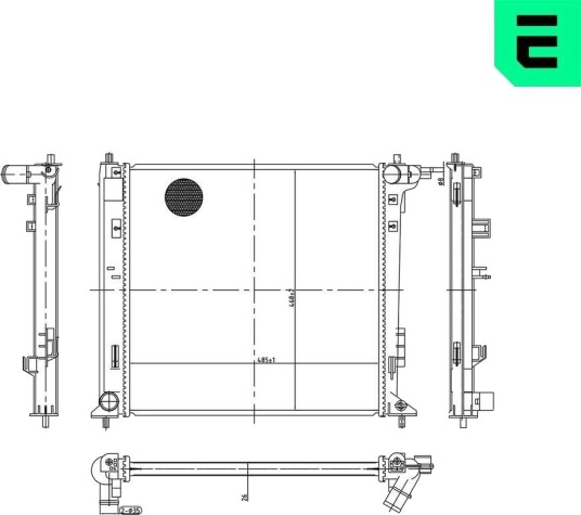 ERA 673165 Radiator motorkjøling