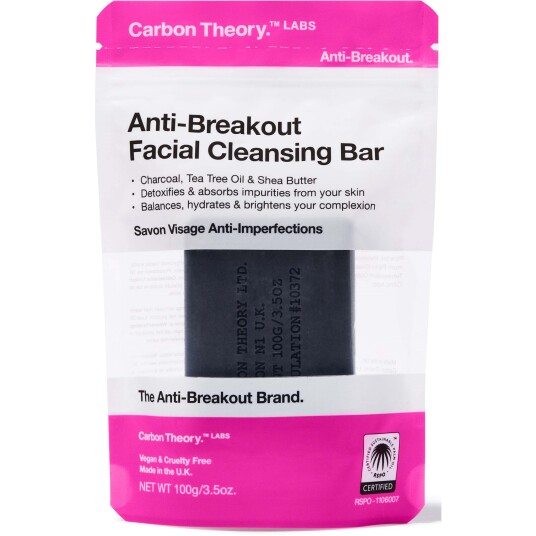 Carbon Theory Anti Breakout Facial Cleansing Bar 100 g Carbon Theory Anti Breakout Facial Cleansing Bar 100 g
