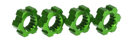 Traxxas 7756G Wheel Hubs Hex Alu Green 4 Traxxas 7756G Wheel Hubs Hex Alu Green 4