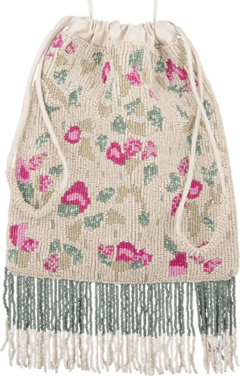 Becksöndergaard Tapelia Beaded Ayla Bag Beige 20X 24CM