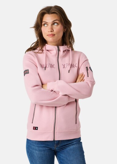 Nautic Experience Marstrand Zip Hood W Ii Sea Rose 38 Hoodies