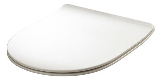 Lavabo Flo/File Slim Toalettsete Med myktlukkende hengsler, Hvit Matt Lavabo Flo/File Slim Toalettsete Med myktlukkende hengsler, Hvit Matt