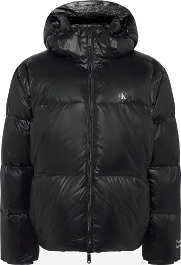 Calvin Klein Jeans Ls Glossy Detachable Hd Down Puf BLACK M