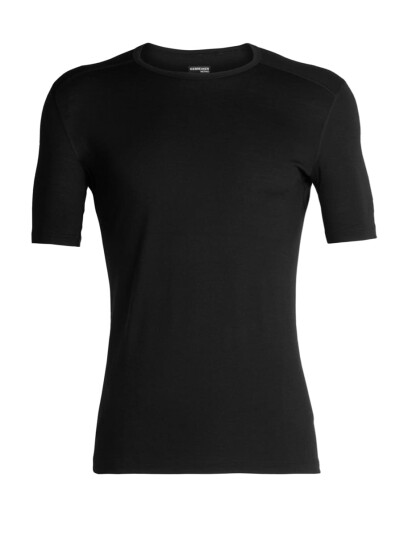 Icebreaker Men's 200 Oasis Short Sleeve Crewe Black XXL