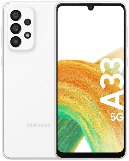 Samsung Galaxy A33 5G 6GB RAM 128GB Hvit Mobiltelefon med 90Hz AMOLED-skjerm Samsung Galaxy A33 5G 6GB RAM 128GB Hvit Mobiltelefon med 90Hz AMOLED-skjerm