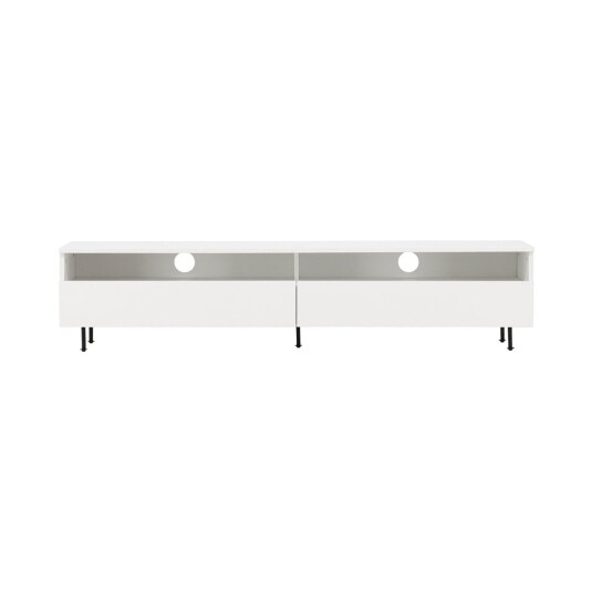 Venture Design Navarra TV-benk Svart/hvit 180 x 40 cm Hvit