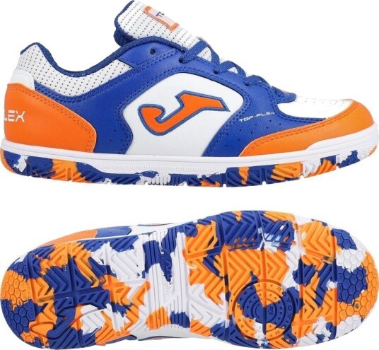 Joma Top Flex IN   Hvit/Blå/Oransje Barn   Innendørs (IC) størrelse 33