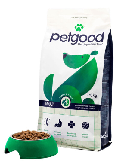 Petgood Insektbasert hundefôr for voksne hunder 5 kg