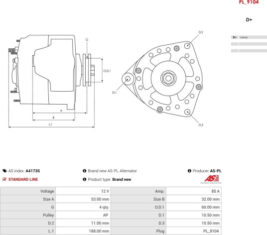 AS-PL A4173S Dynamo