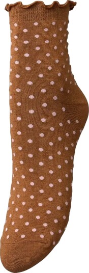 Becksöndergaard Dotted Frilla Short Sock Brown 37 39