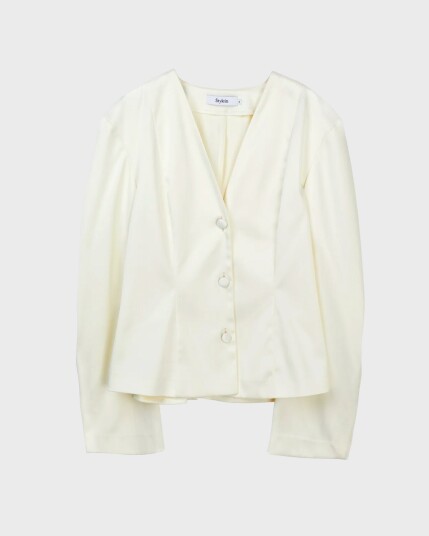 Stylein Briar Blouse Shine Crepe Cream XS Stylein Briar Blouse Shine Crepe Cream XS
