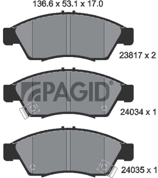 PAGID T1423N Bremseklosser PAGID T1423N Bremseklosser