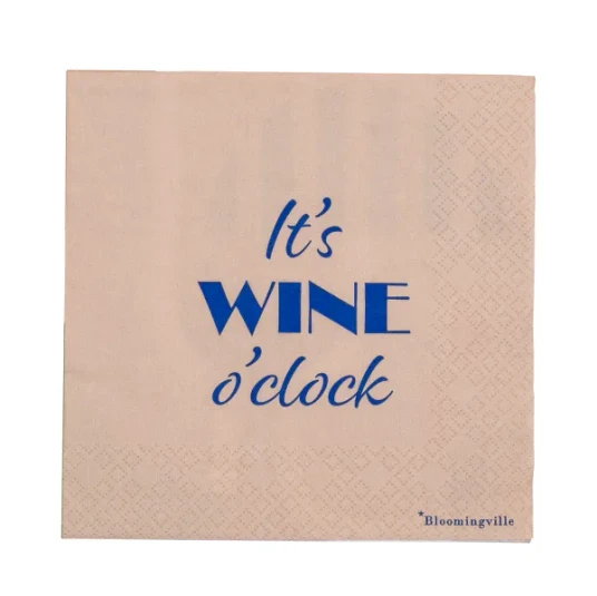 Bloomingville Wine Napkin - Multi/patterned - ONE SIZE