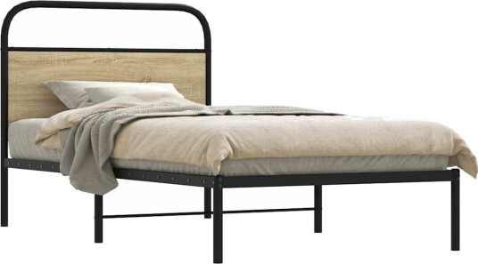 Sengeramme uten madrass sonoma eik 100x200 cm konstruert tre 8721158563477