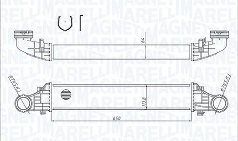 Intercooler MAGNETI MARELLI 351319204180