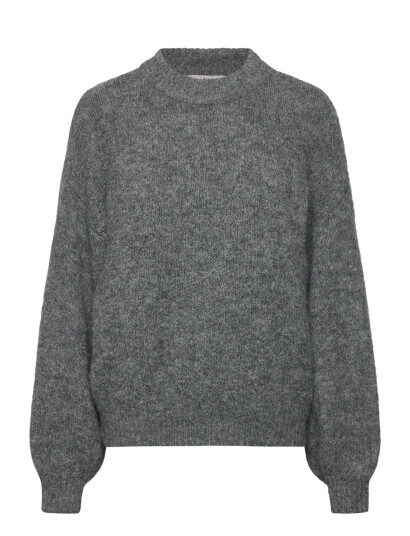 A-View Patrisia Solid Knit Pullover - Grey - XL