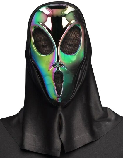 Gapende Alien Maske med Hette Gapende Alien Maske med Hette