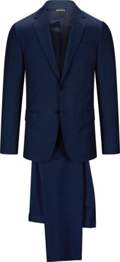 Zegna 2 Pieces Suit Nvy Sld Zegna 2 Pieces Suit Nvy Sld