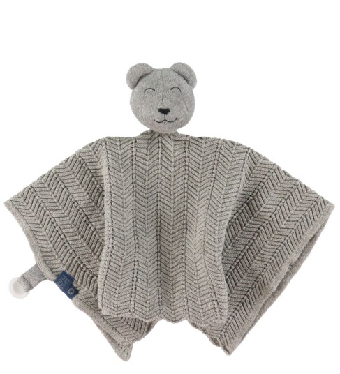 Smallstuff Cuddle cloth fishbone Grey mel. teddy