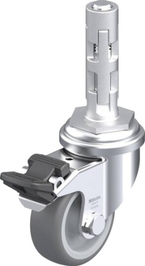 Blickle 638783 Lra-Tpa 50G-Fi-E01 Styrehjul Med Brems - Hjuldiameter 50 Mm - Bæreevne (Maks.) 50 Kg (1 Stk)
