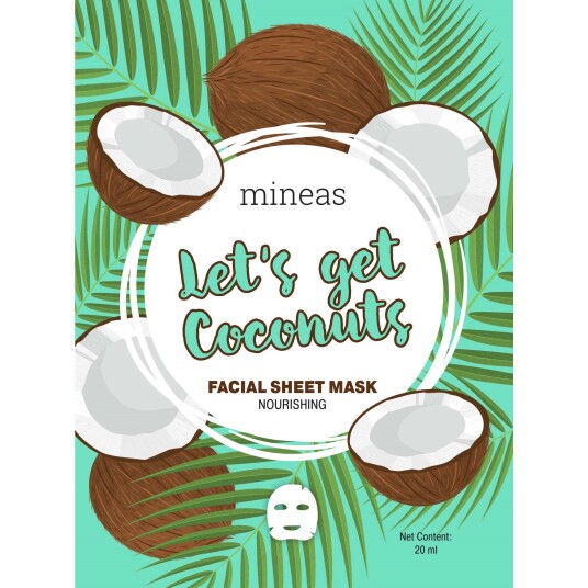 Mineas Facial Sheet Mask Nourishing Let"S Get Coconuts White