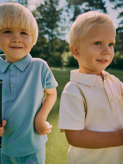 Gullkorn Prehn Pique Blå 74/80
