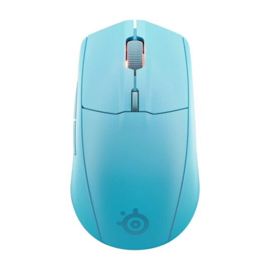 SteelSeries Rival 3 Gen 2 trådløs gamingmus Aqua med lang batteritid