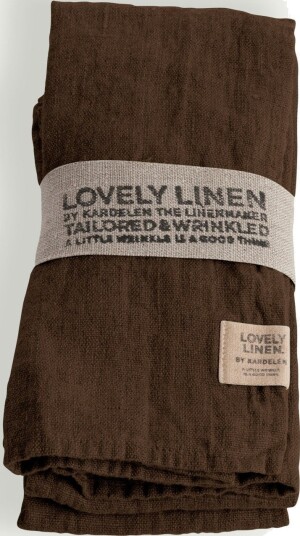 Lovely Linen Lovely Napkin   Brown   45X45CM