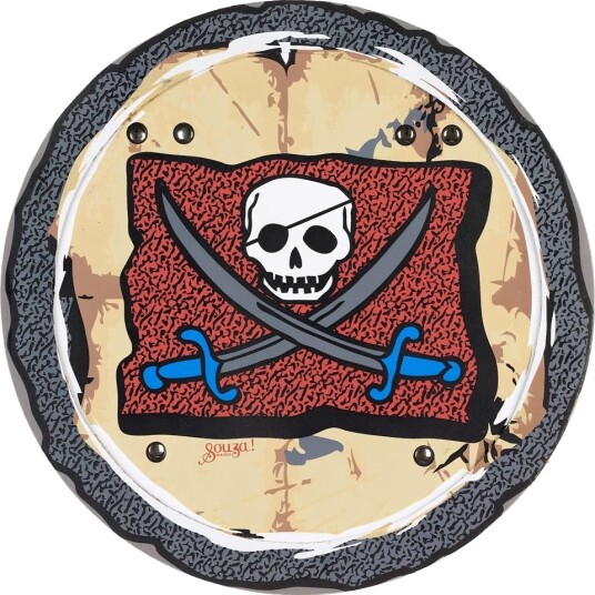 Souza Kostymer Pirate Shield O"Mally Rød Souza OneSize Kostymer Brun 102671-NC