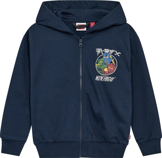 LEGO® Ninjago Hettegenser LWSian 601 Navy LEGO® Wear 10 år (140) Hettegenser Marineblå